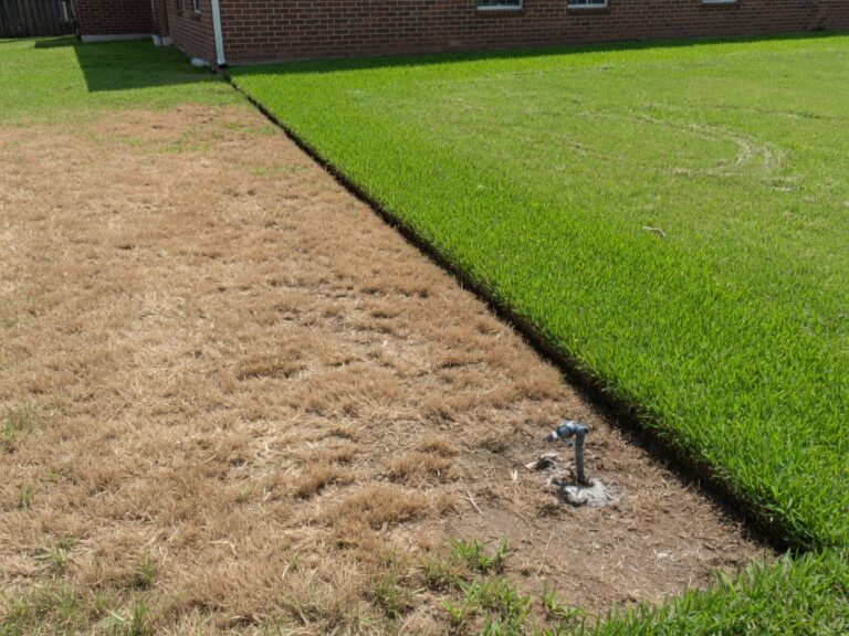 Repairing Sprinklers After Landscape Edging and Hardscape Work